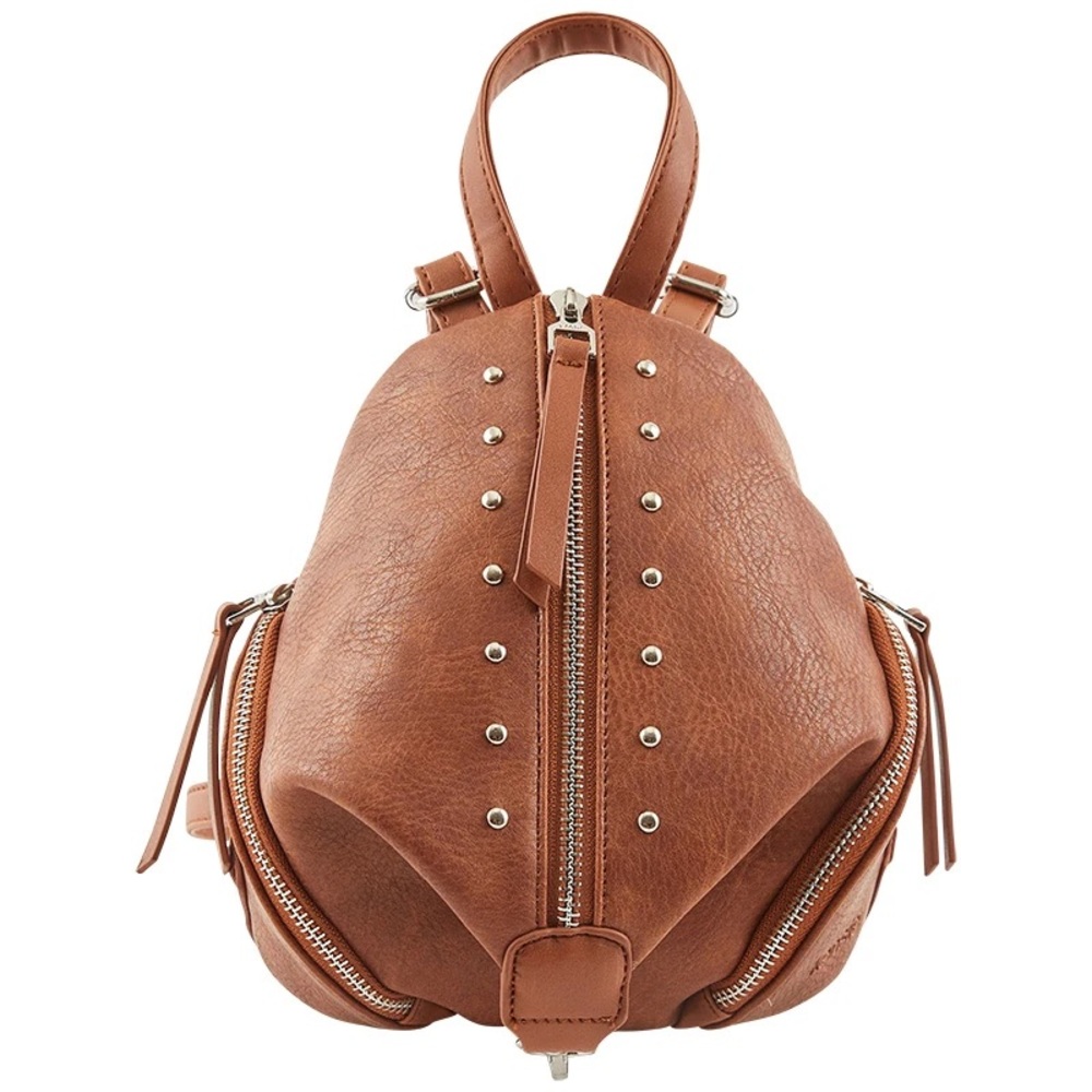 Kensie Brown Backpack with Studded Accents